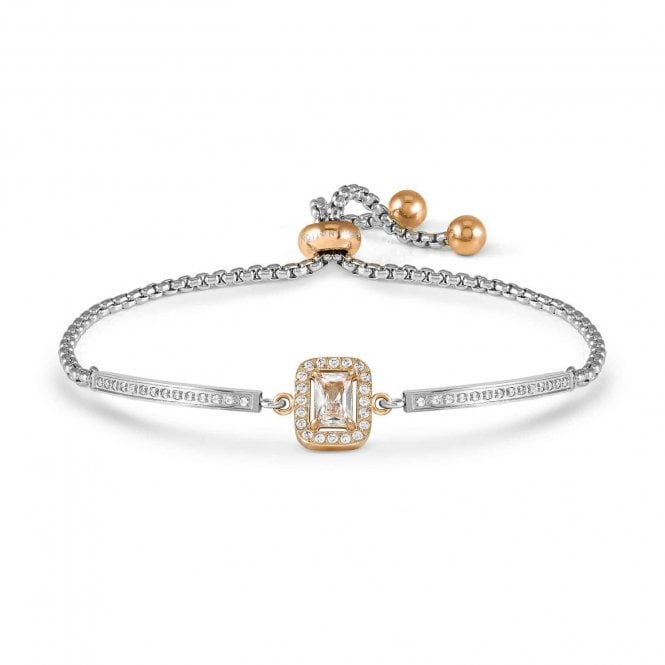 NOMINATION ITALY Royal Dream Rose Gold PVD Rectangle CZ Stone Bracelet
