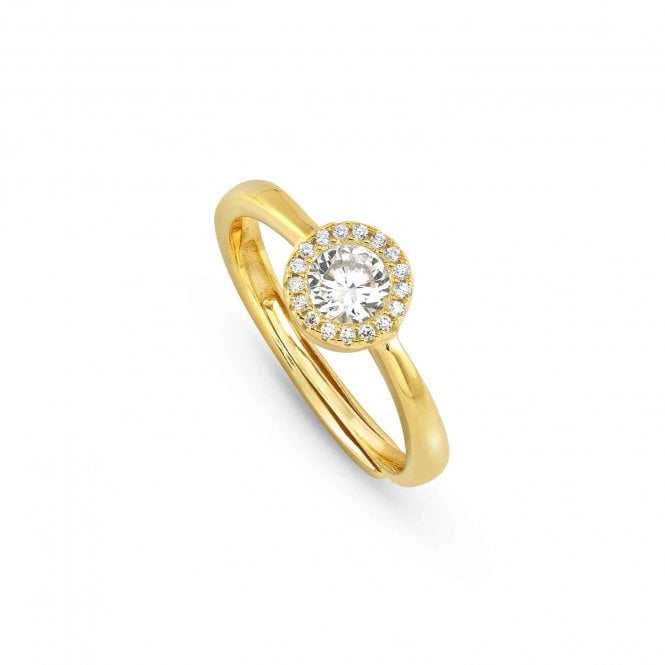 NOMINATION ITALY Seidivina Gold PVD CZ Ring