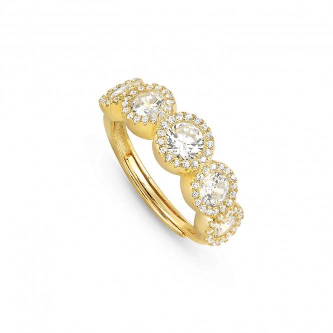 NOMINATION ITALY Seidivina Gold PVD Multi CZ Ring
