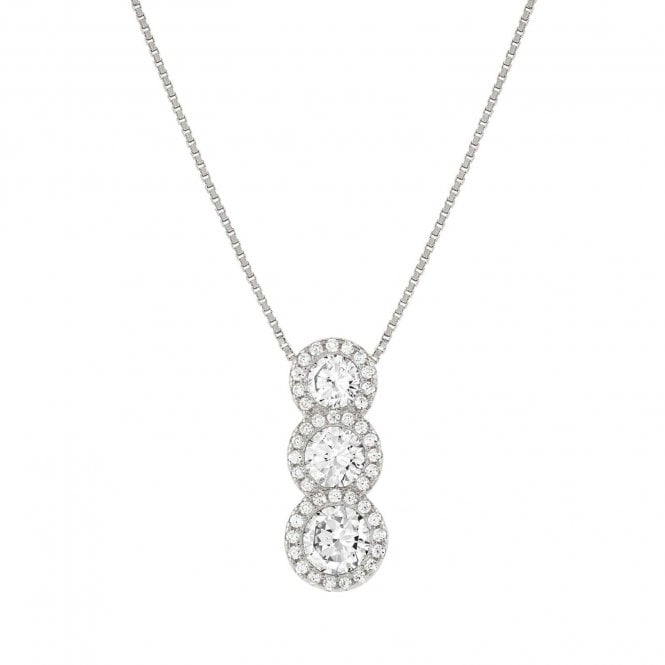 NOMINATION ITALY Seidivina Silver Triple CZ Necklace