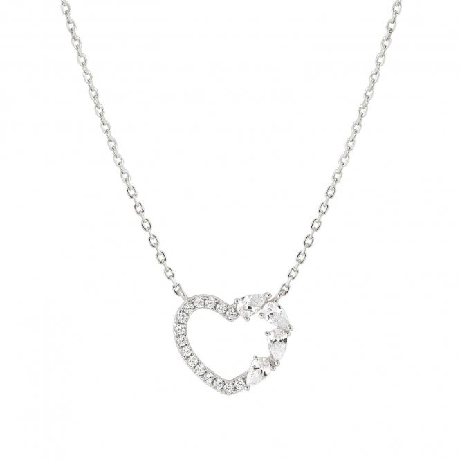 NOMINATION ITALY Shine Me Up Silver White CZ Heart Necklace
