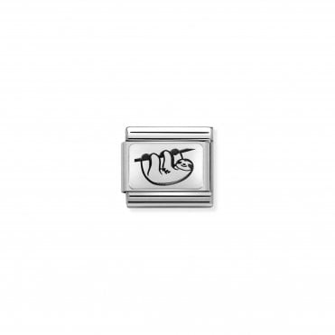Silver Sloth Charm