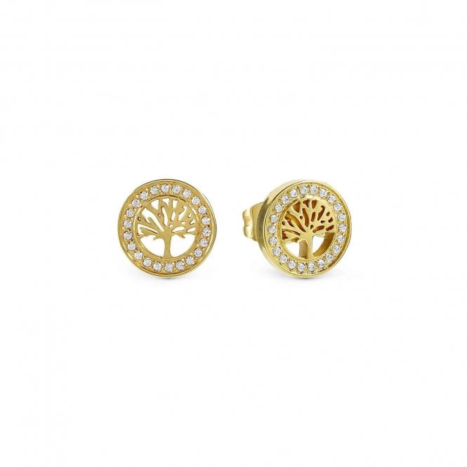 NOMINATION ITALY Soffio D'Amore Gold Plated Tree of Life Stud Earrings