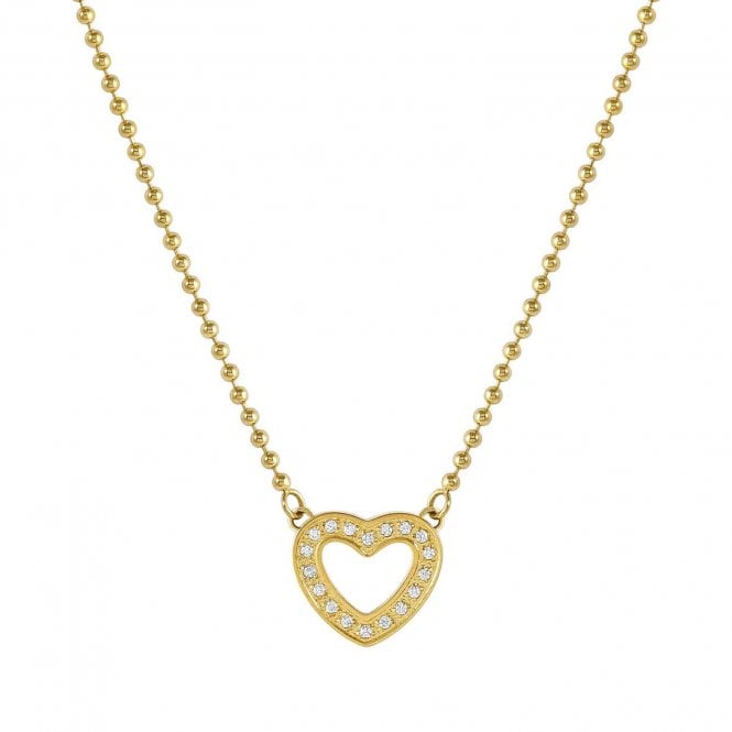 NOMINATION ITALY Soffio D'Amore Stainless Steel and Gold Heart Necklace