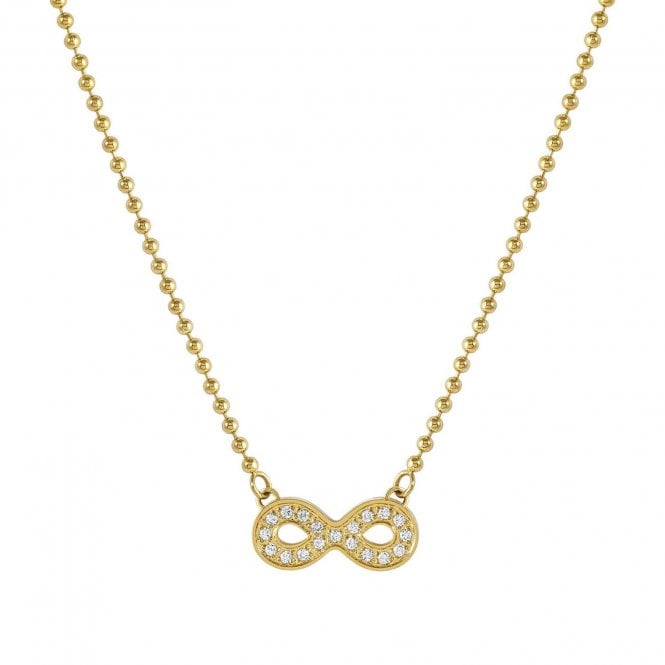 NOMINATION ITALY Soffio D'Amore Stainless Steel and Gold Infinity Necklace
