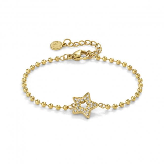 NOMINATION ITALY Soffio D'Amore Stainless Steel and Gold Star Bracelet
