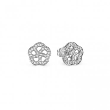 Soffio D'Amore Stainless Steel Flower Earrings