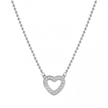 Soffio D'Amore Stainless Steel Heart Necklace