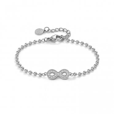 Soffio D'Amore Stainless Steel Infinity Bracelet