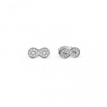 Soffio D'Amore Stainless Steel Infinity Earrings