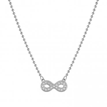 Soffio D'Amore Stainless Steel Infinity Necklace