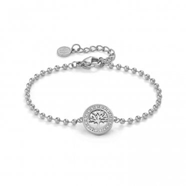 Soffio D'Amore Stainless Steel Tree of Life Bracelet
