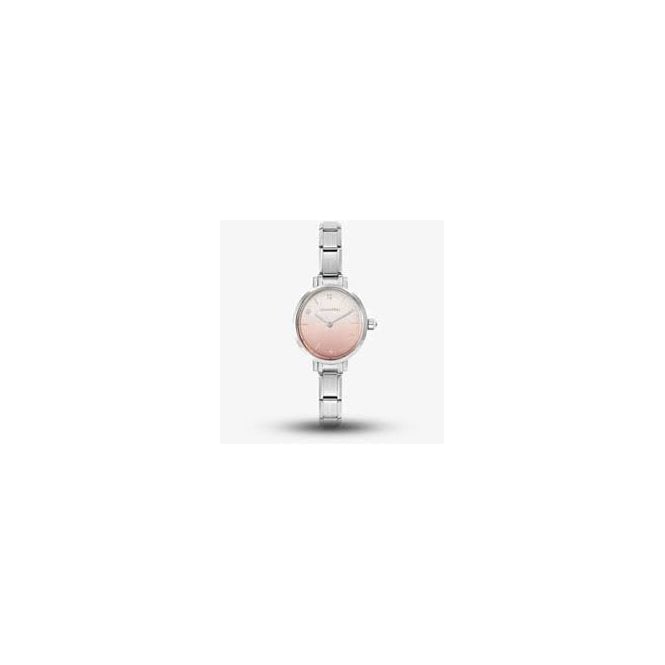 NOMINATION ITALY Stainless Steel Paris Oval Pastel Pink Colour Fade Watch