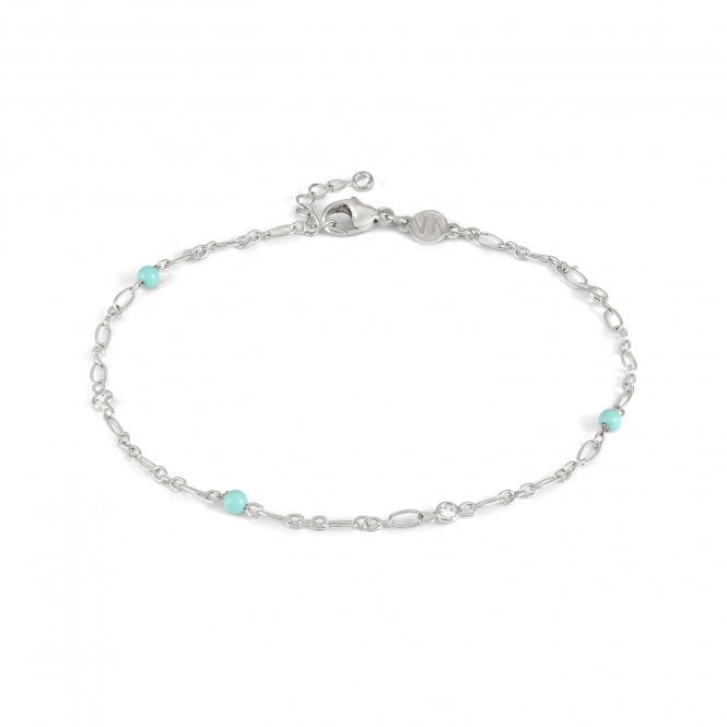 NOMINATION ITALY Sterling Silver with Turquoise Stones Anklet