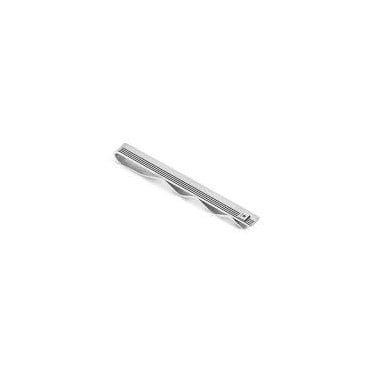 Strong Steel and Black Diamond Tie Clip