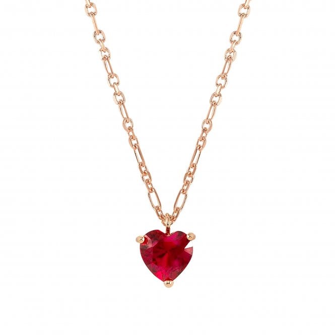 NOMINATION ITALY Sweetrock Red Heart Rose Gold Finish Necklace