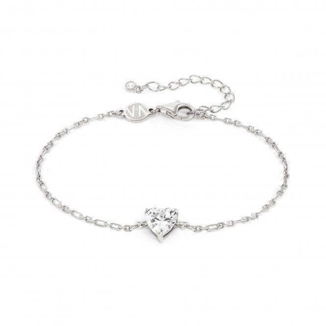 NOMINATION ITALY Sweetrock Sterling Silver White Heart Bracelet