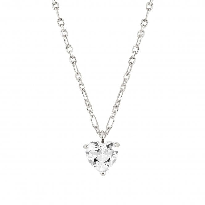 NOMINATION ITALY Sweetrock Sterling Silver White Heart Necklace