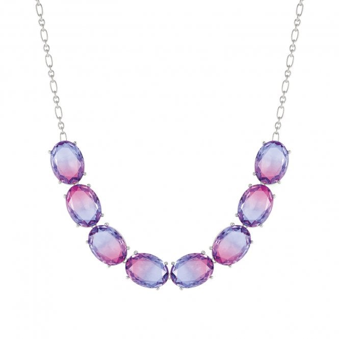 NOMINATION ITALY Symbiosi Silver Large Pink-Purple Necklace