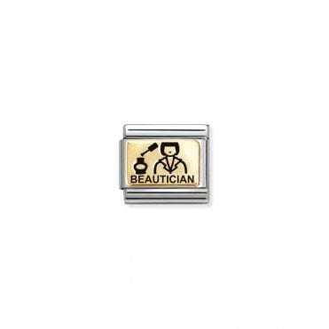 Yellow Gold Beautician Charm