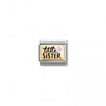 Yellow Gold & Enamel Little Sister Charm