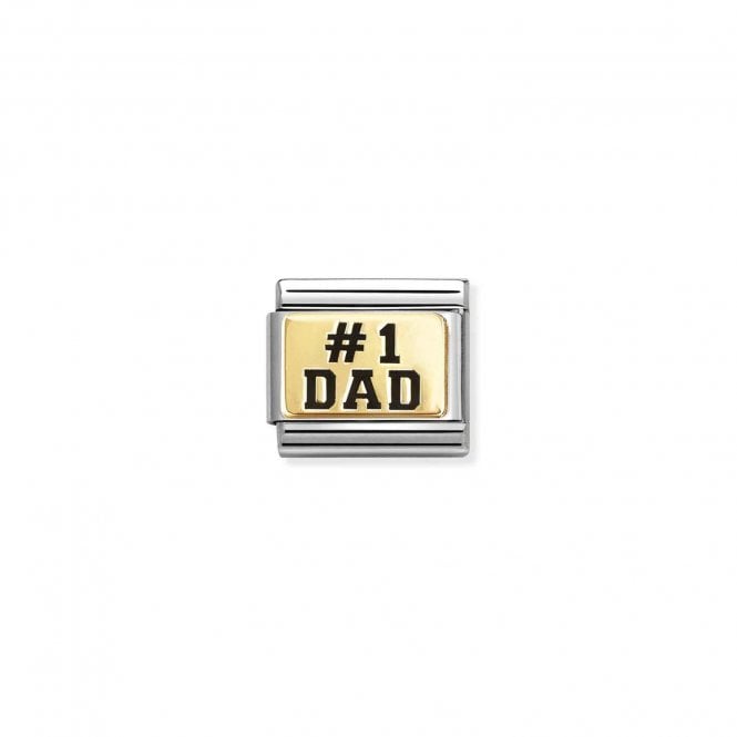 NOMINATION ITALY Yellow Gold No1 Dad Charm