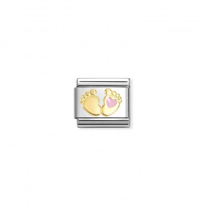 NOMINATION ITALY Yellow Gold Pink Foot Charm