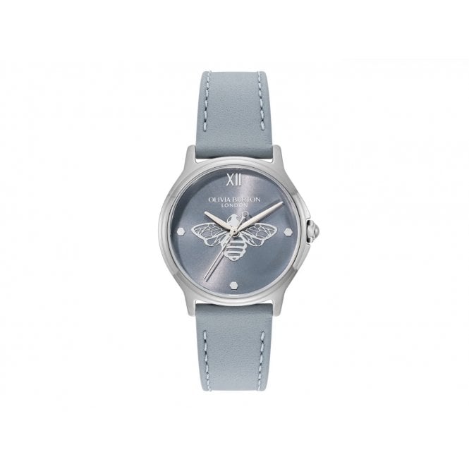 OLIVIA BURTON 30mm Classic Light Blue Bee Watch