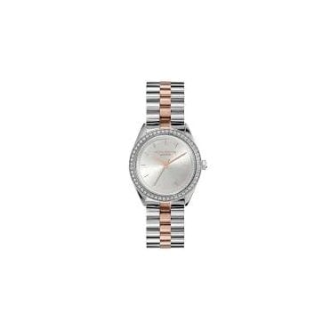 Sports Luxe Bejewelled 34mm Rose Gold Two Tone Bracelet Watch
