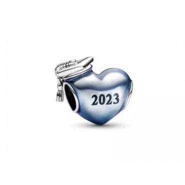 2023 Graduation Blue Heart Charm