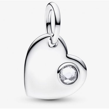 April Heart Dangle Charm