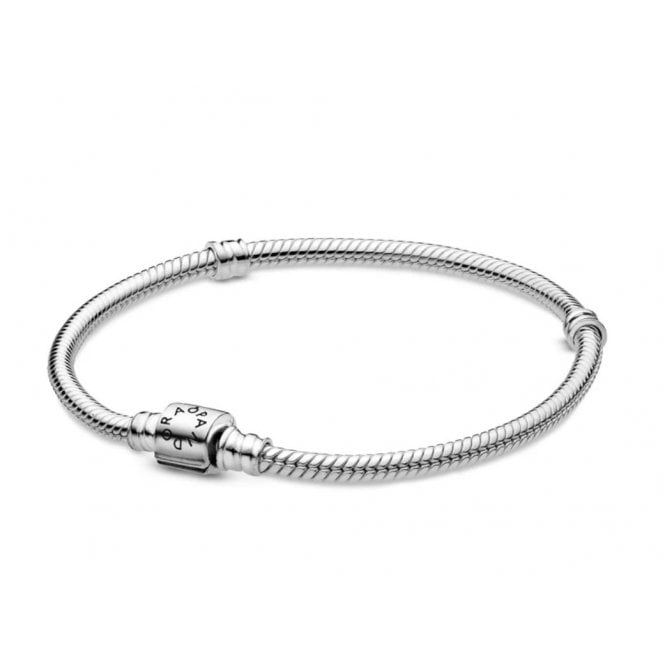 PANDORA Barrel Clasp Snake Chain Bracelet