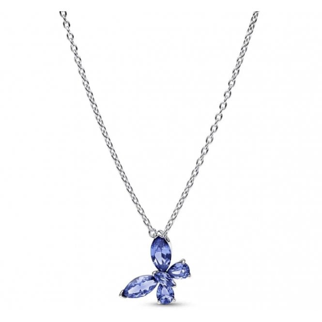 PANDORA Blue Butterfly Pendant Necklace