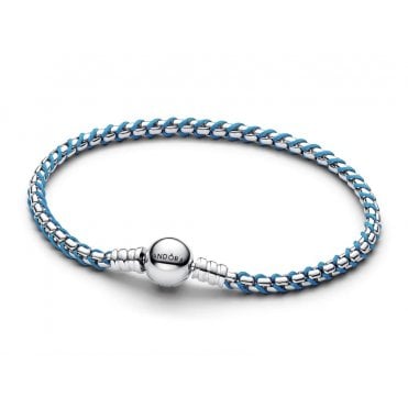 Pandora Blue Cord Box Chain Bracelet