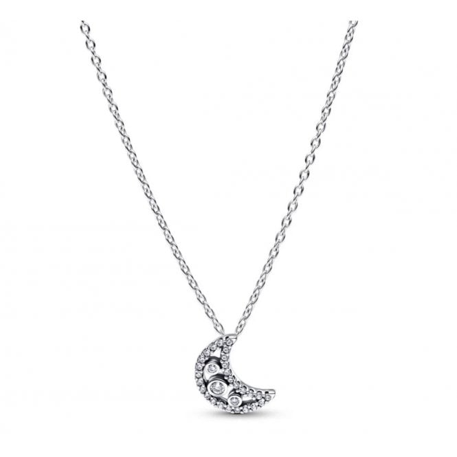PANDORA Crescent Moon Pendant Necklace