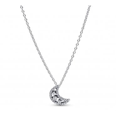 Pandora Crescent Moon Pendant Necklace
