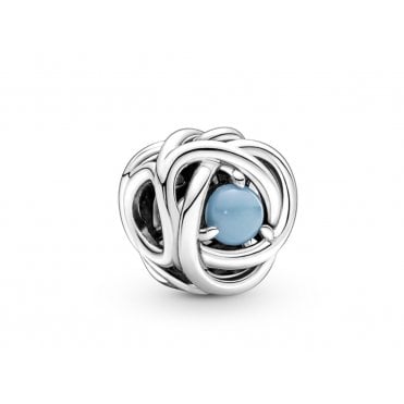 December Birthstone Eternity Circle Charm
