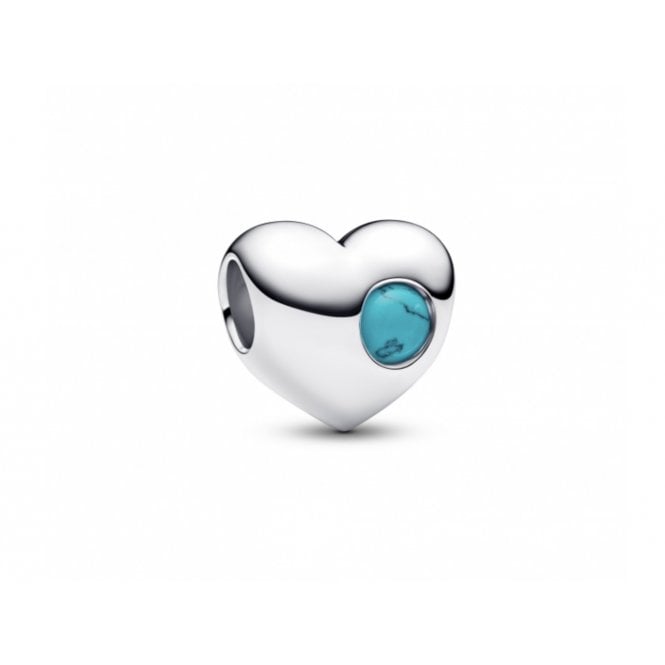 PANDORA Engravable December Birthstone Heart Charm