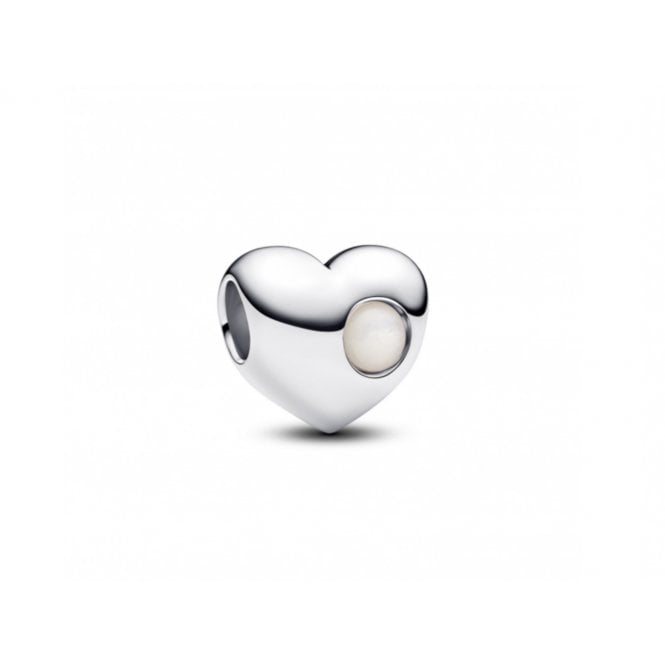 PANDORA Engravable June Birthstone Heart Charm