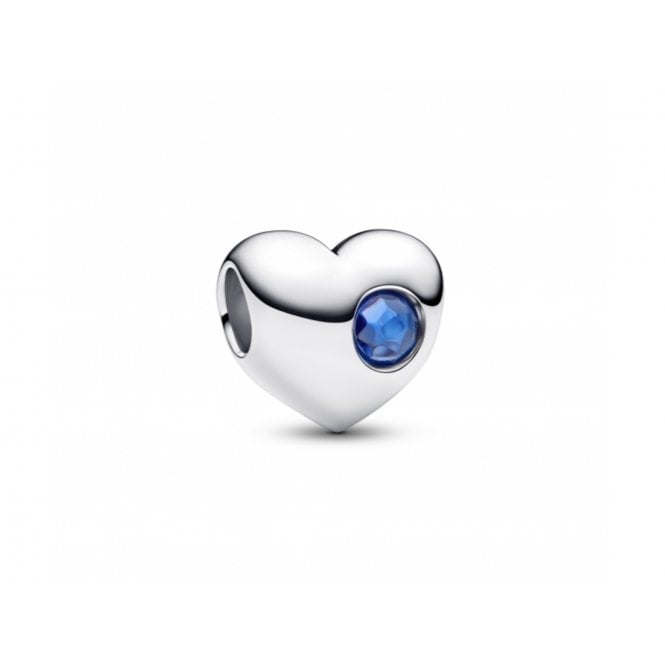PANDORA Engravable September Birthstone Heart Charm