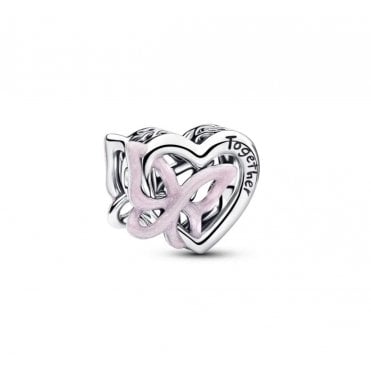 Entwined Heart & Butterfly Charm