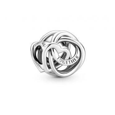 Family Always Encircled Heart Charm