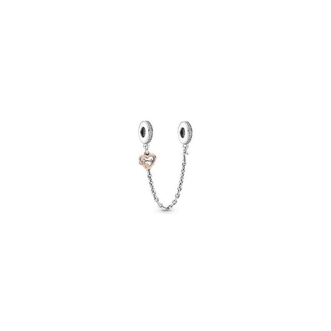 PANDORA Family Heart Saftey Chain Heart