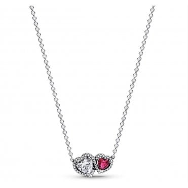 Pandora Halo Hearts Pendant Necklace