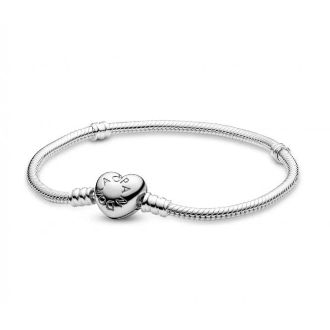 PANDORA Heart Clasp Snake Chain Bracelet