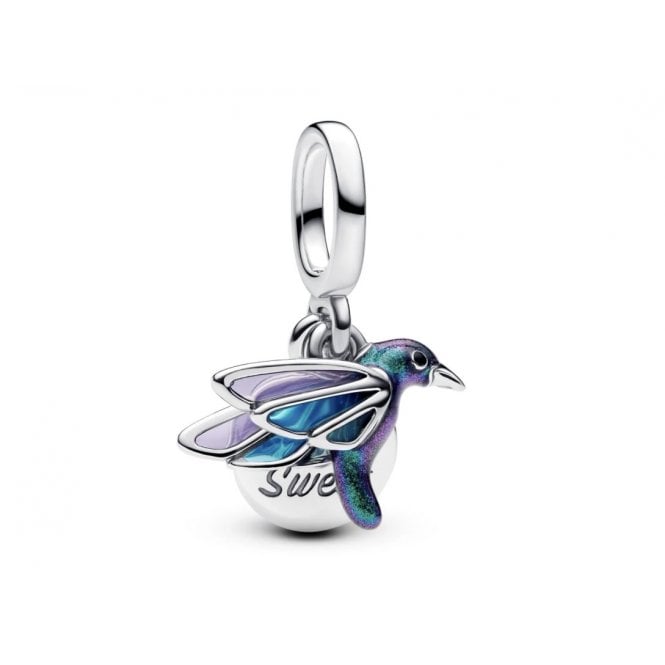 PANDORA Hummingbird Double Dangle Charm