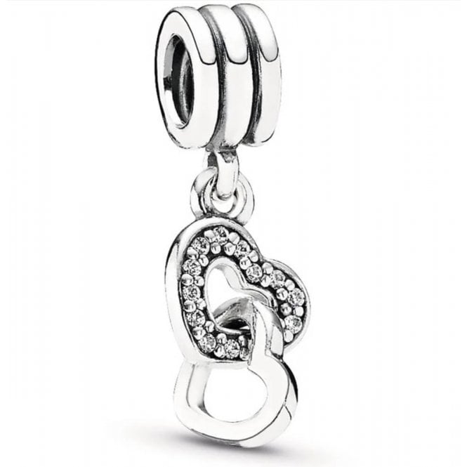 PANDORA Interlocking Hearts Dangle Charm