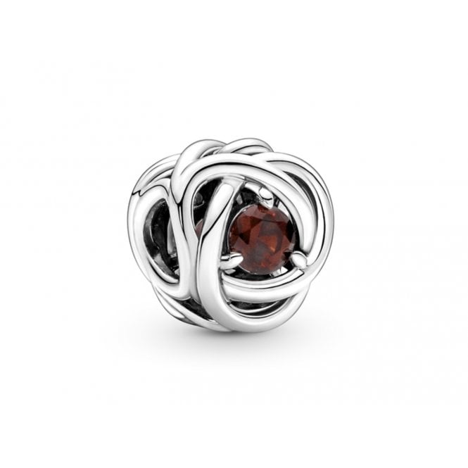 PANDORA January Birthstone Eternity Circle Charm