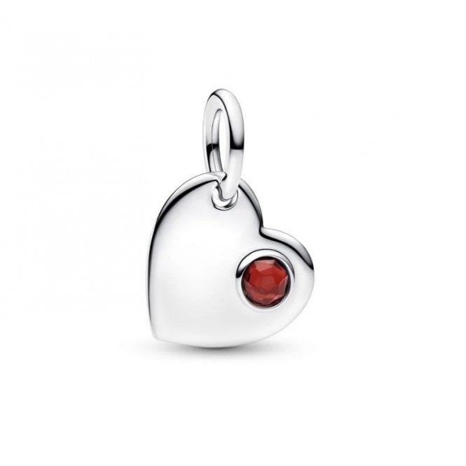 PANDORA January Heart Dangle Charm