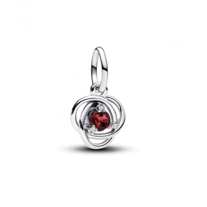 PANDORA July Birthstone Eternity Circle Dangle Charm